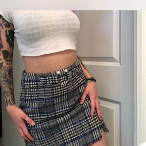 Chic Plaid Mini Skirt